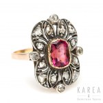 Ring with ruby, interwar period