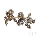 Brooch in the form of a flower branch, con. XIX c.