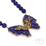 Halskette mit Schmetterlingsmotiv, 20. Jahrhundert.