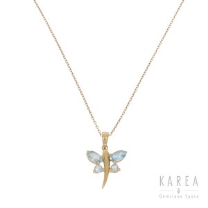 Pendant in the form of a butterfly with a chain, contemporary