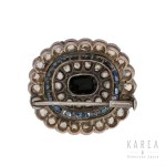 Oval brooch, con. XIX c.