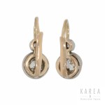 Diamond earrings, Vienna, 1872-1922.