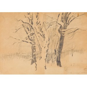 Zdzislaw LACHUR (1920 - 2007), Trees in Winter, 1952