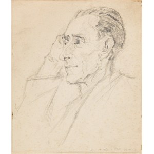 Zdzisław LACHUR (1920 - 2007), Portret mężczyzny, 1953