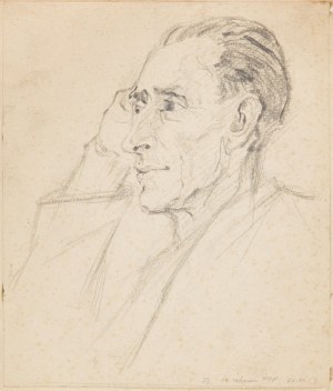 Zdzisław LACHUR (1920 - 2007), Portret mężczyzny, 1953