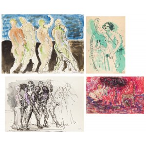 Wlodzimierz SAWULAK (1906 - 1980), Figural composition - set of 4 works