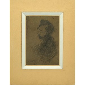 Alfred Karpiński, Portret mężczyzny w okularach (l.20 XX w.)
