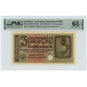20 reichsmark ND (1940-1945) - PMG 65 EPQ