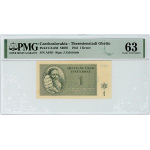 Czechosłowacja (Getto Terezin) - 1 korona 1943 - PMG 63