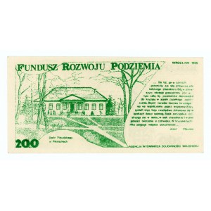Solidarność, cegiełka 200 złotych 1985 - J. Piłsudski - Kukla 24 typ 17