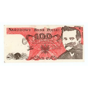 Solidarność, cegiełka 100 złotych 1983 - Wałęsa - Kukla54 typ29