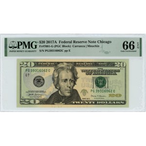 USA - $20 2017 - PMG 66 EPQ