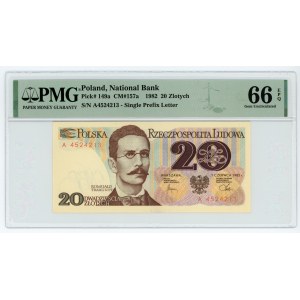 20 złotych 1982 - seria A - PMG 66 EPQ
