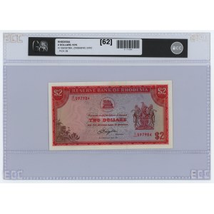 RODEZJA - Reserve Bank of Rhodesia - 2 dolary 1979 - GCN 62