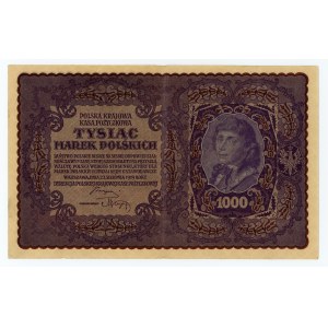 1000 marek polskich 1919 - I SERJA AL - ZESTAW 5 SZTUK