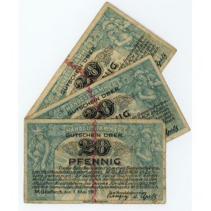 GERMANY - 20 fening 1917 - set of 3 pieces