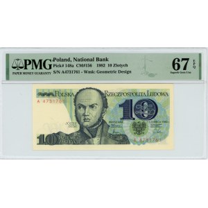 10 złotych 1982 - seria A - PMG 67 EPQ