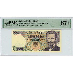 200 złotych 1976 - seria D - PMG 67 EPQ