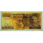 20.000 złotych 1989 - seria C - PMG 67 EPQ