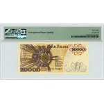 20.000 złotych 1989 - seria K - PMG 68 EPQ - MAX NOTA
