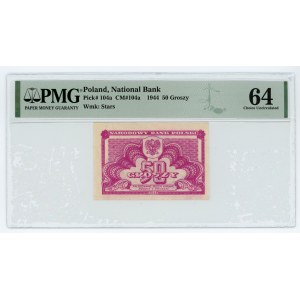 50 groszy 1944 - PMG 64 EPQ