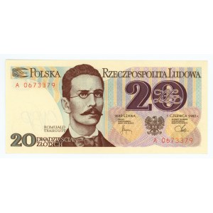 20 złotych 1982 - seria A