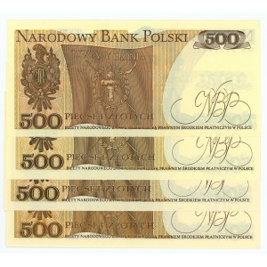 500 zloty 1982 - 4 pieces
