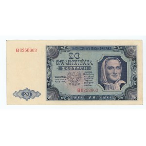 20 zloty 1948 - B series