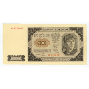 500 złotych 1948 - seria AL