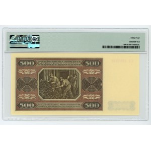 500 zloty 1948 - CA series - PMG 64