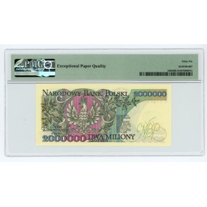 2,000,000 zloty 1992 - series B - PMG 66 EPQ