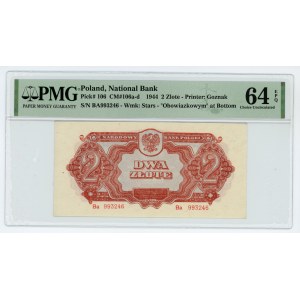 2 Gold 1944 - Ba obligatorische Serie - PMG 64 EPQ