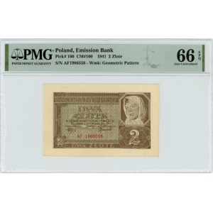 2 gold 1941 - AF series - PMG 66 EPQ
