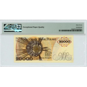 20,000 zloty 1989 - AG series - PMG 67 EPQ