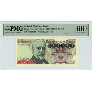 500.000 złotych 1993 - seria Z - PMG 66 EPQ
