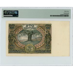 100 złotych 1934 - Ser. C.J. - PMG 64