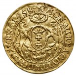 John II Casimir Vasa (1649-1668) - Ducat Gdansk 1658 with certificate - ex. Pawel Niemczyk