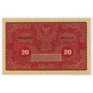 20 Polish marks 1919 - II Series DG