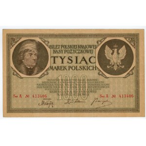 1000 Polish marks 1919 - Ser. A