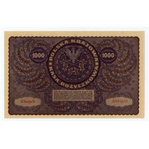 1000 Polish Marks 1919 - II Series N