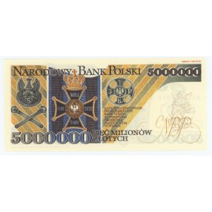 REPLIKA - 5.000.000 złotych 1995 - seria AG 0000052