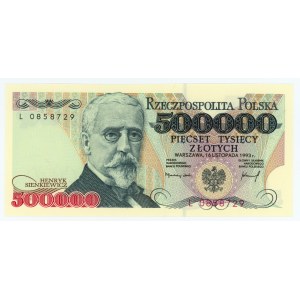 500,000 zloty 1993 - L series