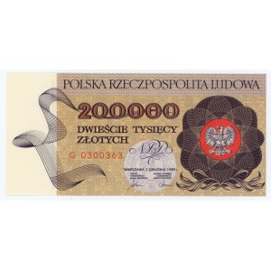 200,000 zloty 1989 - series G
