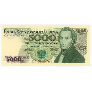 5,000 zloty 1982 - CK series