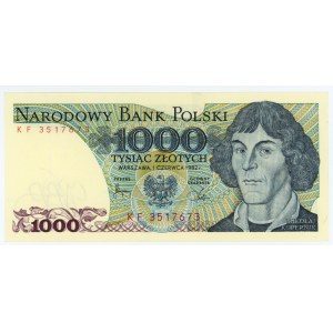 2000 złotych 1982 - seria BY i 1000 złotych 1982 - seria KF