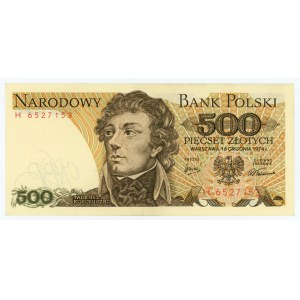 500 zloty 1974 - H series