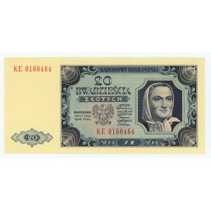 20 zloty 1948 - KE series