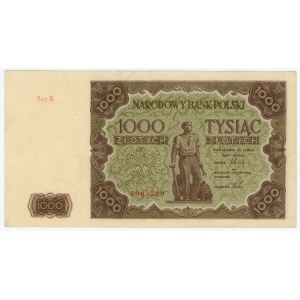 1000 Zloty 1947 - Serie K