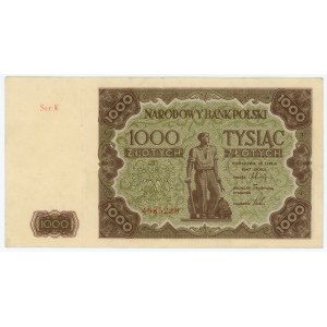 1000 zloty 1947 - K series