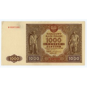 1000 zloty 1946 - D series